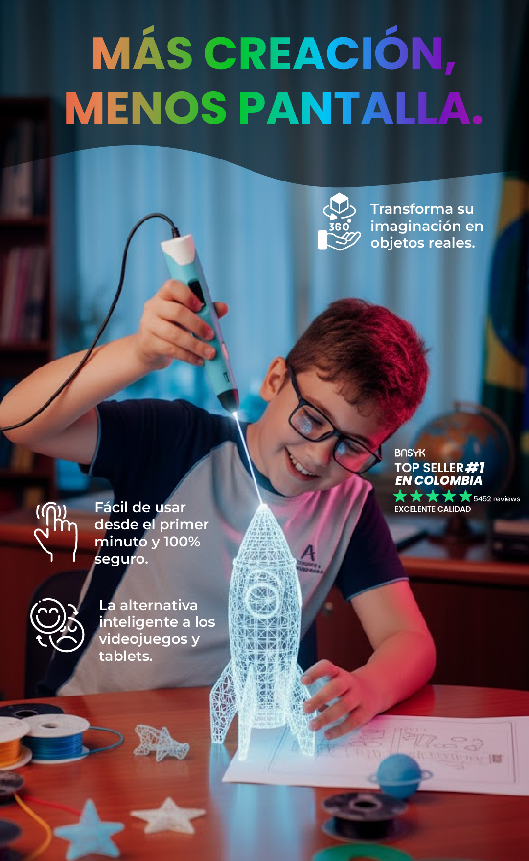 La forma más divertida de crear juntos en familia Lapiz 3D