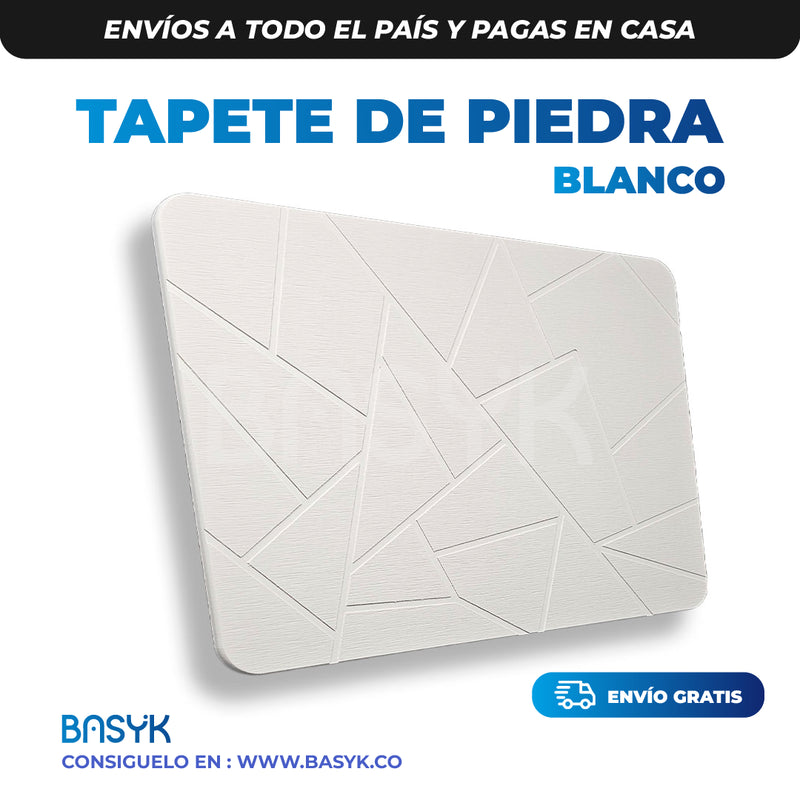 Tapete De Piedra Blanco® StoneComfort Bath Mat  60x40CM o 45x35CM Ultra Absorbente